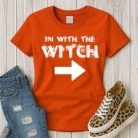 I'm With The Witch Women's T-Shirt thumb 3