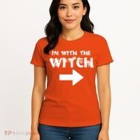 I'm With The Witch Women's T-Shirt thumb 4