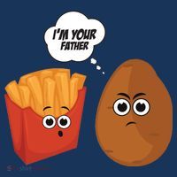 I'm Your Father Potato And Fries Women's Sweatshirt thumb 2