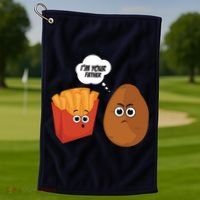 I'm Your Father Potato And Fries Golf Towel thumb 1