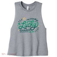 I'm Your Lucky Charm Women's Racerback Cropped Tank thumb 0
