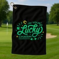 I'm Your Lucky Charm Golf Towel thumb 1