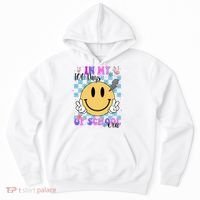 In My 100 Days Of School Era Retro Groovy Smile Hoodie thumb 0