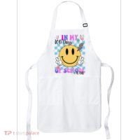 In My 100 Days Of School Era Retro Groovy Smile Apron thumb 0