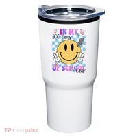 In My 100 Days Of School Era Retro Groovy Smile Tumbler thumb 0