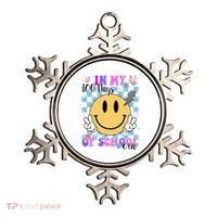 In My 100 Days Of School Era Retro Groovy Smile Ornament thumb 0