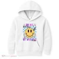 In My 100 Days Of School Era Retro Groovy Smile Kids Hoodie thumb 0
