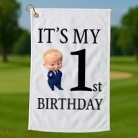 It's My 1st Birthday Golf Towel thumb 1