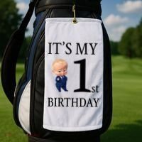 It's My 1st Birthday Golf Towel thumb 2