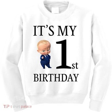 It's My 1st Birthday Kids Sweatshirt
