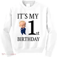 It's My 1st Birthday Kids Sweatshirt thumb 0