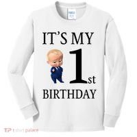 It's My 1st Birthday Kids Long Sleeve Shirt thumb 0