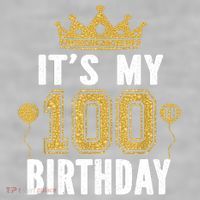 Its My 100th Birthday Gift For 100 Years Old Man And Woman Ladies PosiCharge Tri-Blend Wicking Tank thumb 2