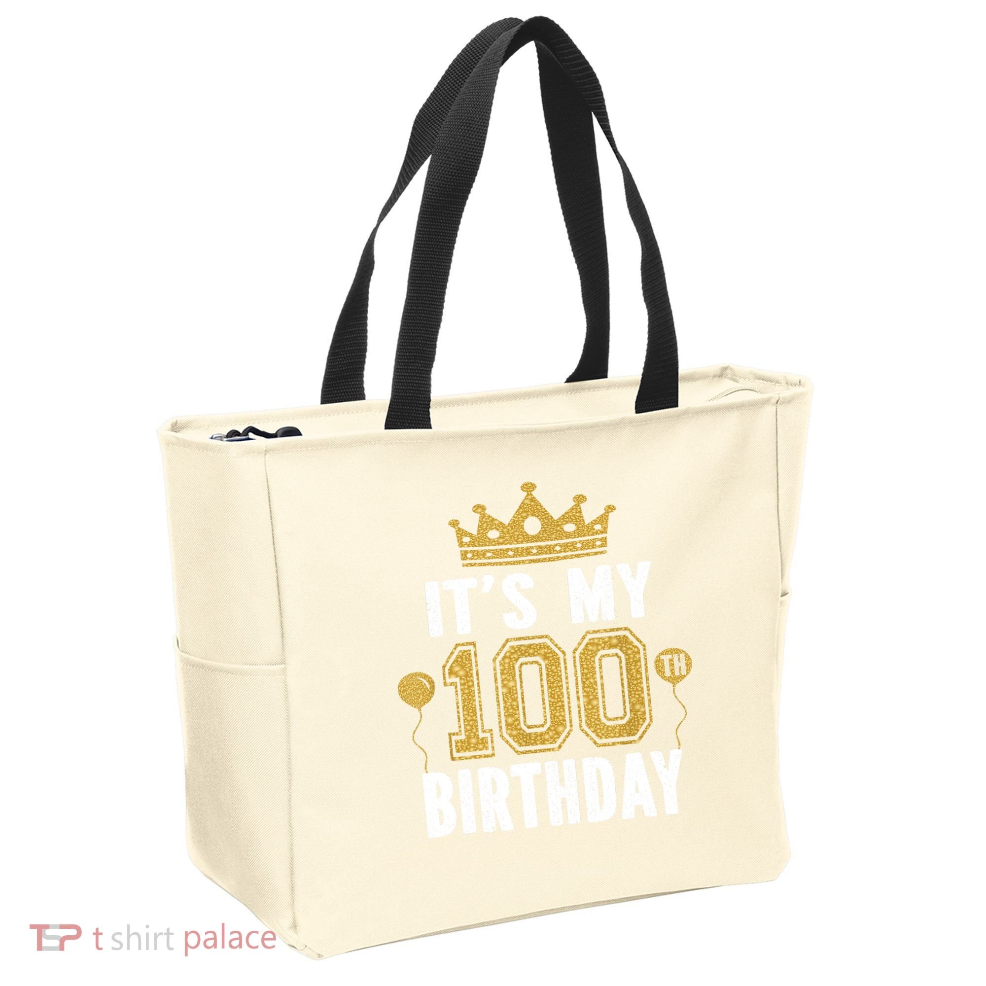 Its My 100th Birthday Gift For 100 Years Old Man And Woman Tote Bag