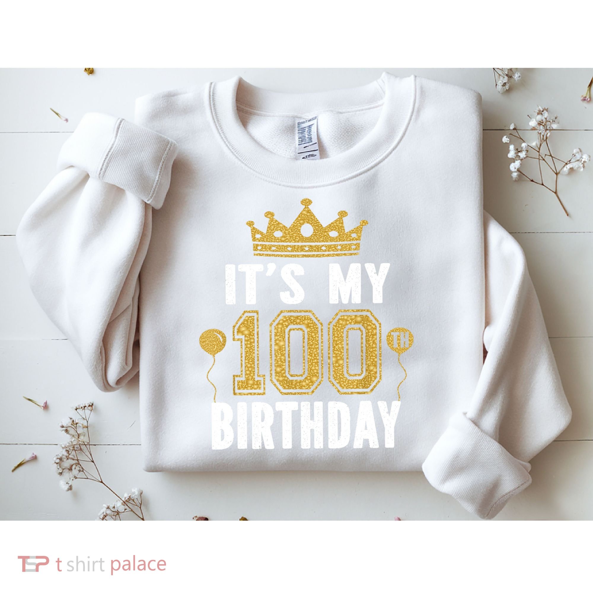 Its My 100th Birthday Gift For 100 Years Old Man And Woman Sweatshirt
