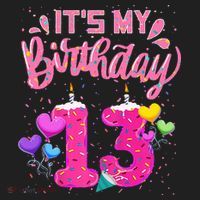 Its My 13th Birthday Doughnut Happy 13 Years Old Beanie thumb 2