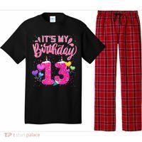 Its My 13th Birthday Doughnut Happy 13 Years Old Pajama Set thumb 0