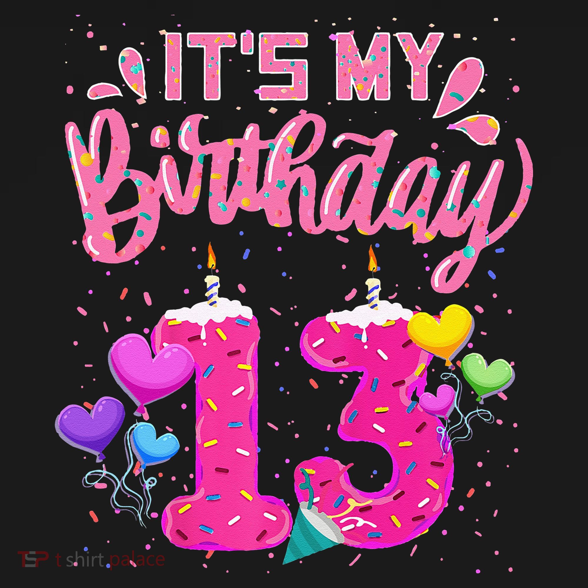 Its My 13th Birthday Doughnut Happy 13 Years Old Pajama Set