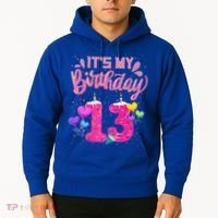 Its My 13th Birthday Doughnut Happy 13 Years Old Hoodie thumb 2