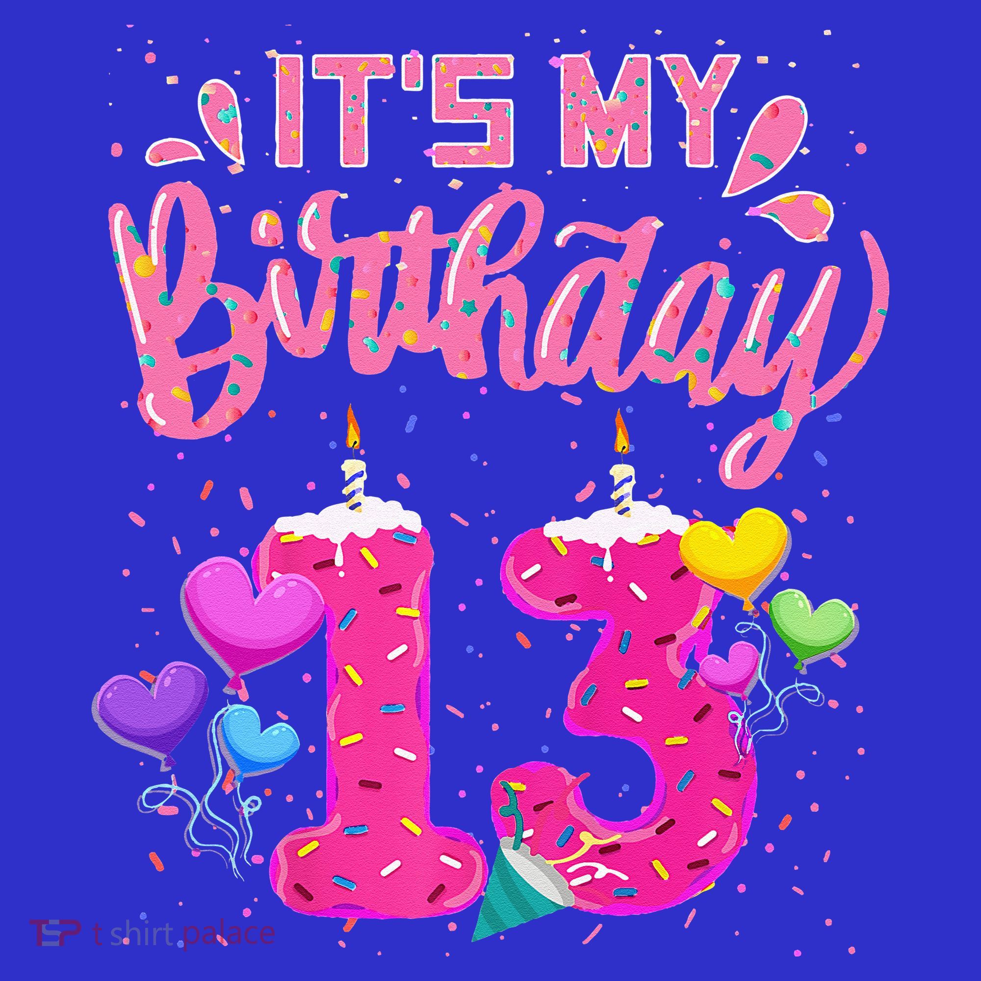 Its My 13th Birthday Doughnut Happy 13 Years Old Hoodie