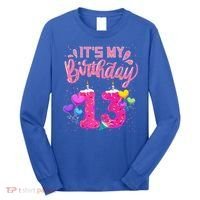 Its My 13th Birthday Doughnut Happy 13 Years Old Long Sleeve Shirt thumb 0