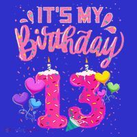 Its My 13th Birthday Doughnut Happy 13 Years Old Sweatshirt thumb 3