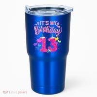 Its My 13th Birthday Doughnut Happy 13 Years Old Tumbler thumb 0