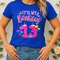 Its My 13th Birthday Doughnut Happy 13 Years Old Women's T-Shirt thumb 2