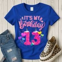 Its My 13th Birthday Doughnut Happy 13 Years Old Women's T-Shirt thumb 3