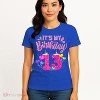 Its My 13th Birthday Doughnut Happy 13 Years Old Women's T-Shirt thumb 4