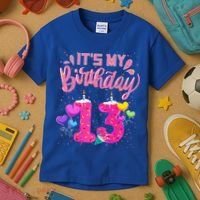 Its My 13th Birthday Doughnut Happy 13 Years Old Kids T-Shirt thumb 3