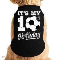 Its My 10th Birthday Soccer Player 10 Bday Party Team Doggie Tank thumb 0