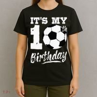 Its My 10th Birthday Soccer Player 10 Bday Party Team T-Shirt thumb 4