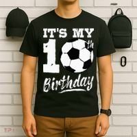 Its My 10th Birthday Soccer Player 10 Bday Party Team T-Shirt thumb 6