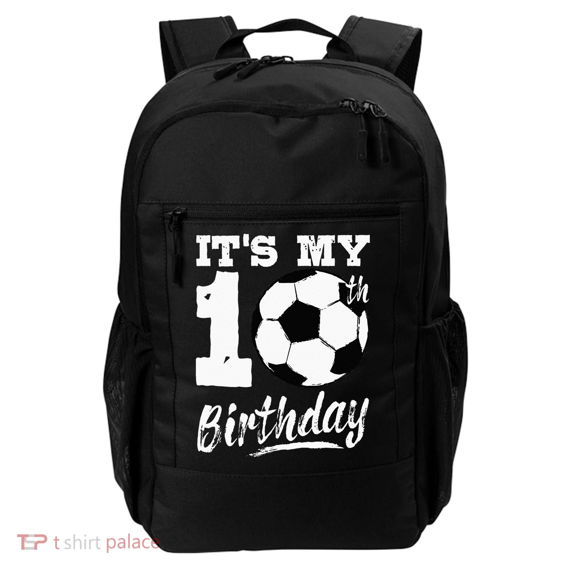 Its My 10th Birthday Soccer Player 10 Bday Party Team Backpack