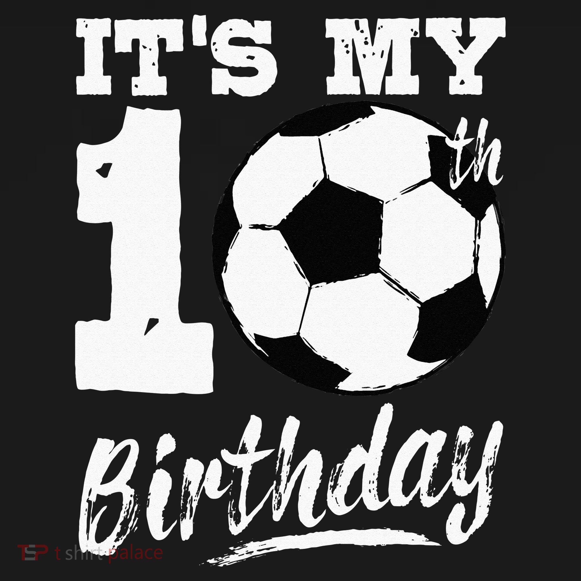 Its My 10th Birthday Soccer Player 10 Bday Party Team Women's Hoodie