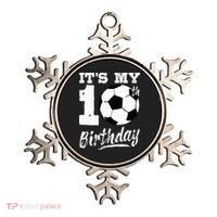 Its My 10th Birthday Soccer Player 10 Bday Party Team Ornament thumb 0