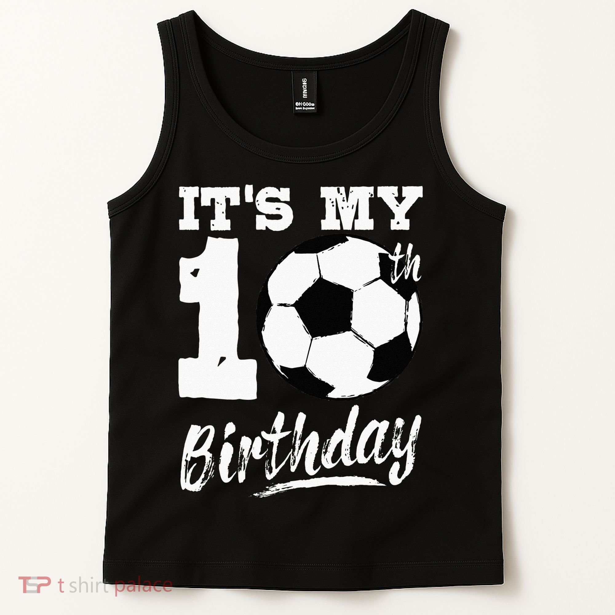 Its My 10th Birthday Soccer Player 10 Bday Party Team Tank Top