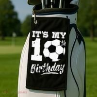 Its My 10th Birthday Soccer Player 10 Bday Party Team Golf Towel thumb 2