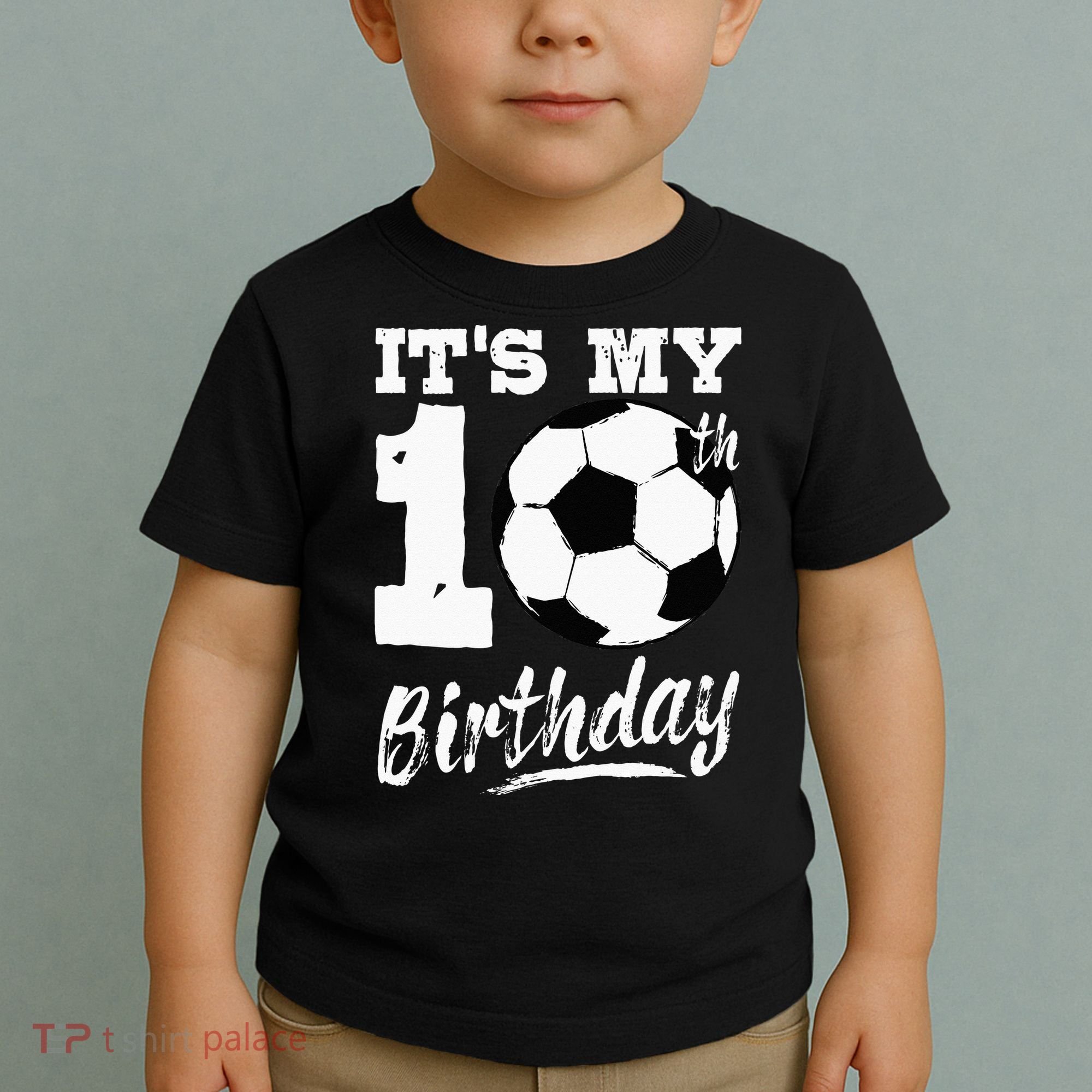 Its My 10th Birthday Soccer Player 10 Bday Party Team Toddler T-Shirt