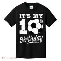 Its My 10th Birthday Soccer Player 10 Bday Party Team Kids T-Shirt thumb 0