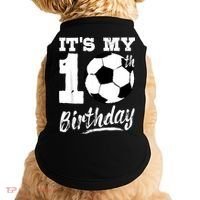 It's My 10th Birthday Soccer Player 10 Bday Party Team Doggie Tank thumb 0