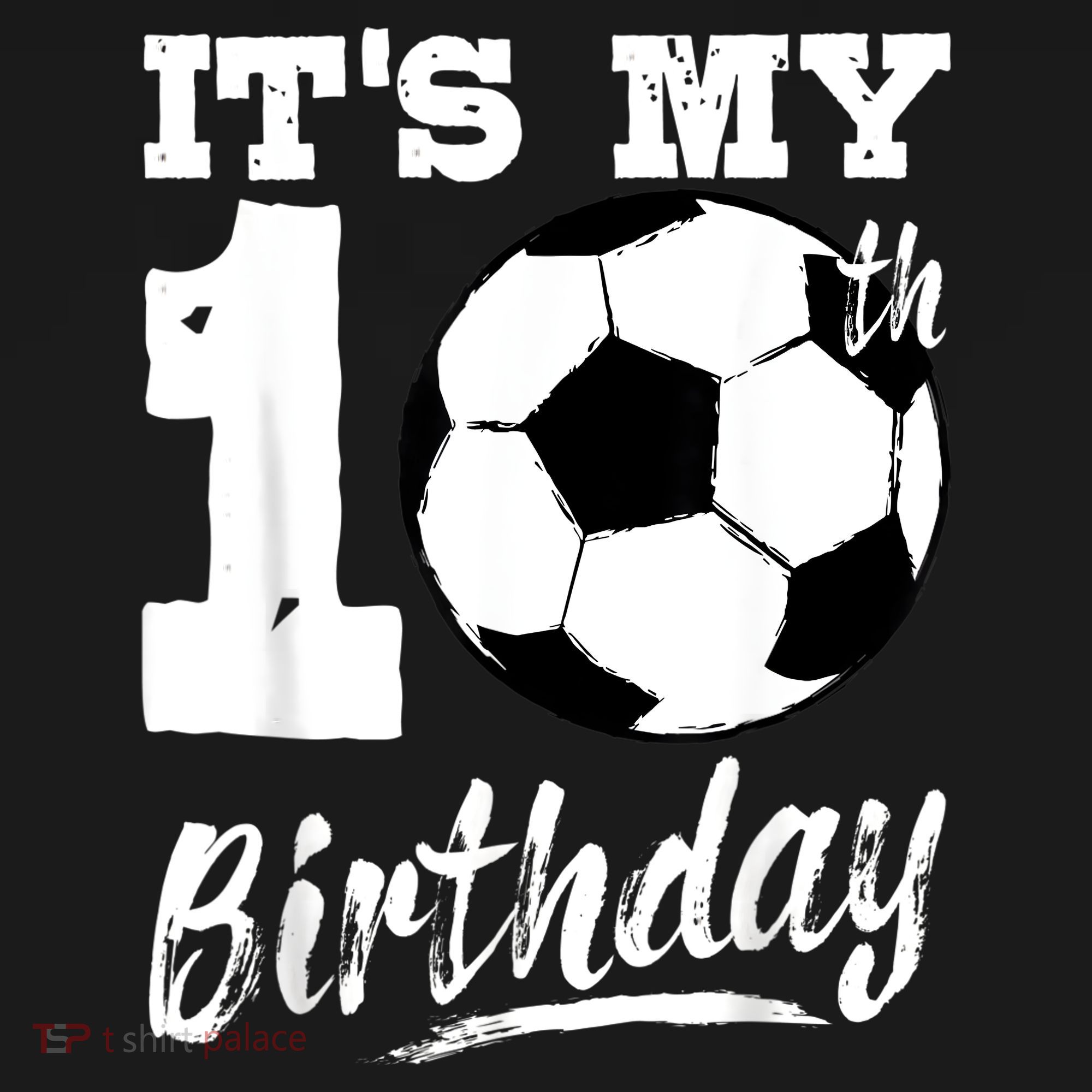 It's My 10th Birthday Soccer Player 10 Bday Party Team Sweatshirt
