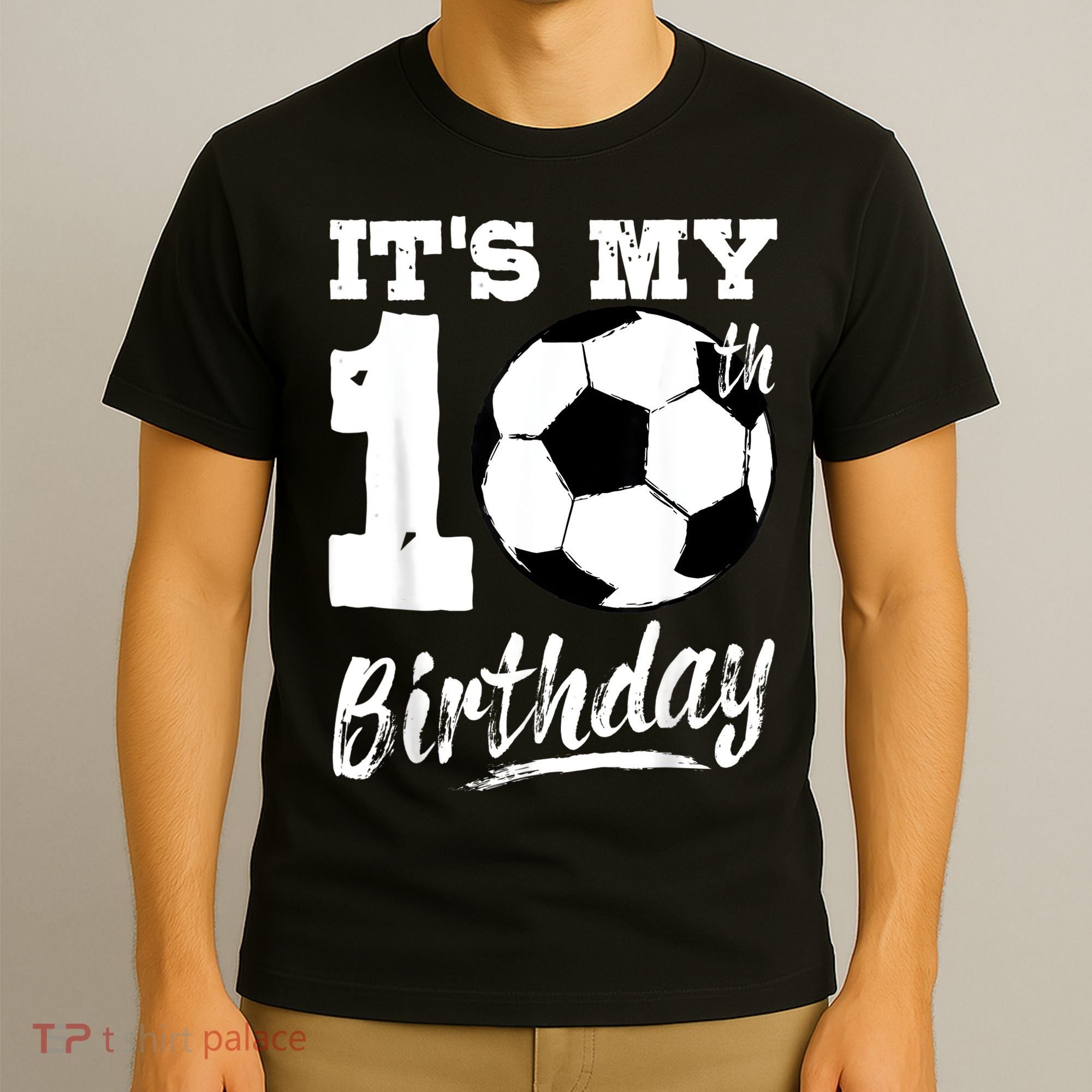 It's My 10th Birthday Soccer Player 10 Bday Party Team T-Shirt