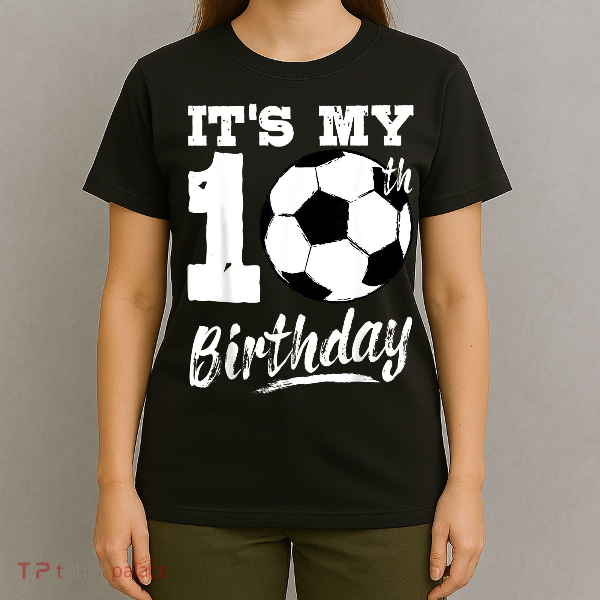 It's My 10th Birthday Soccer Player 10 Bday Party Team T-Shirt