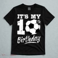 It's My 10th Birthday Soccer Player 10 Bday Party Team T-Shirt thumb 5