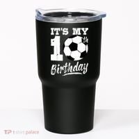 It's My 10th Birthday Soccer Player 10 Bday Party Team Tumbler thumb 0