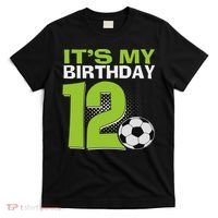 It's My 12th Birthday Boy Soccer Football 12 Years Old T-Shirt thumb 0