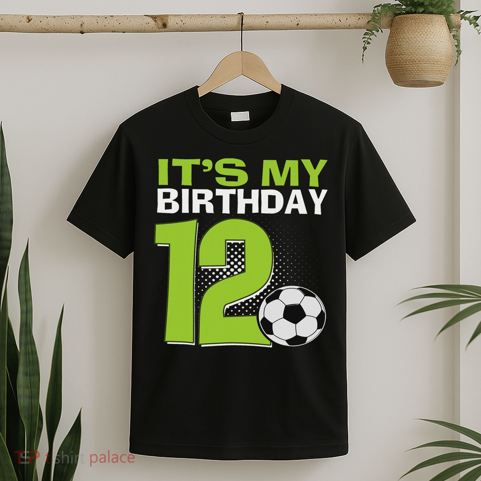 It's My 12th Birthday Boy Soccer Football 12 Years Old T-Shirt