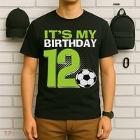 It's My 12th Birthday Boy Soccer Football 12 Years Old T-Shirt thumb 6